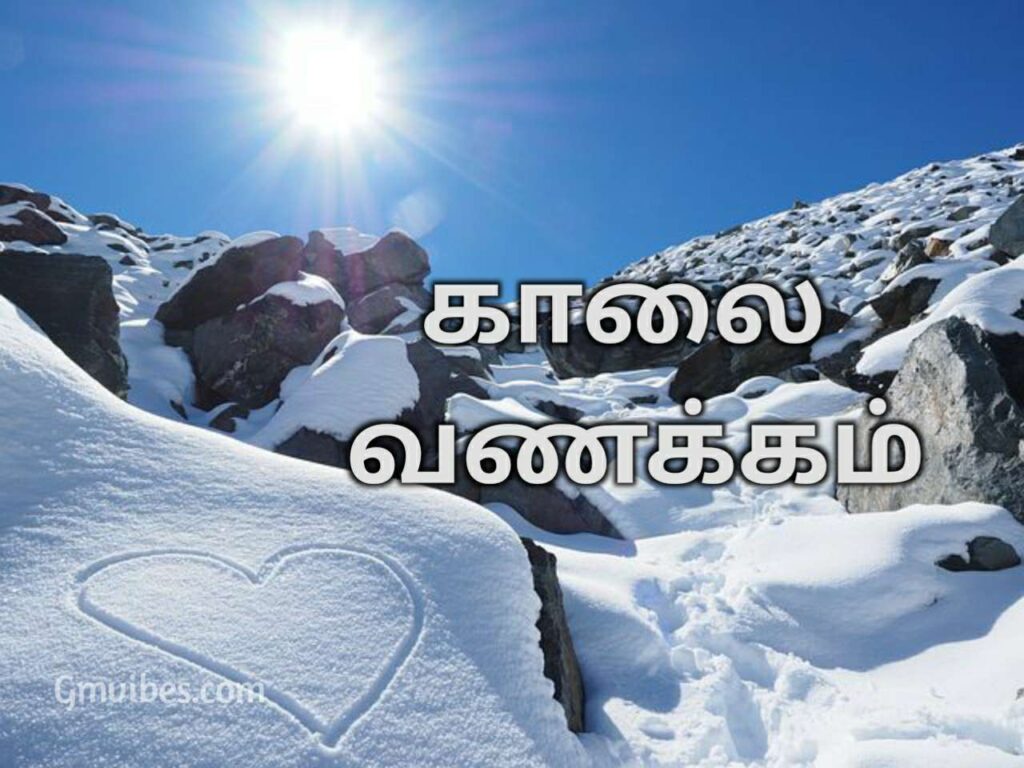 Snow sunrise in Tamil morning