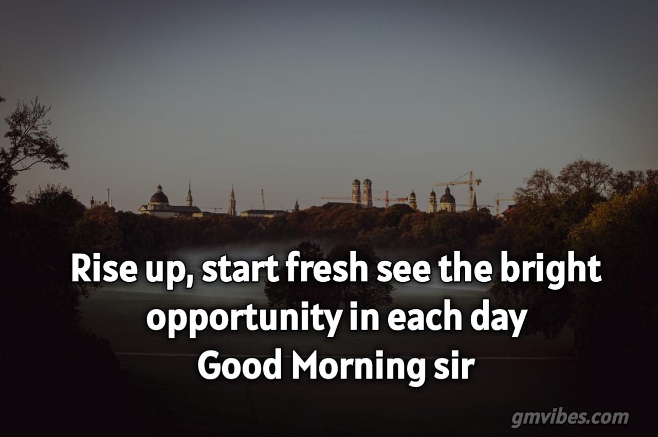 Rise up, start fresh